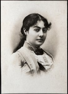 セルビアのナタリーの肖像（1859-1941）、セルビアの女王の配偶者。 作： French Photographer